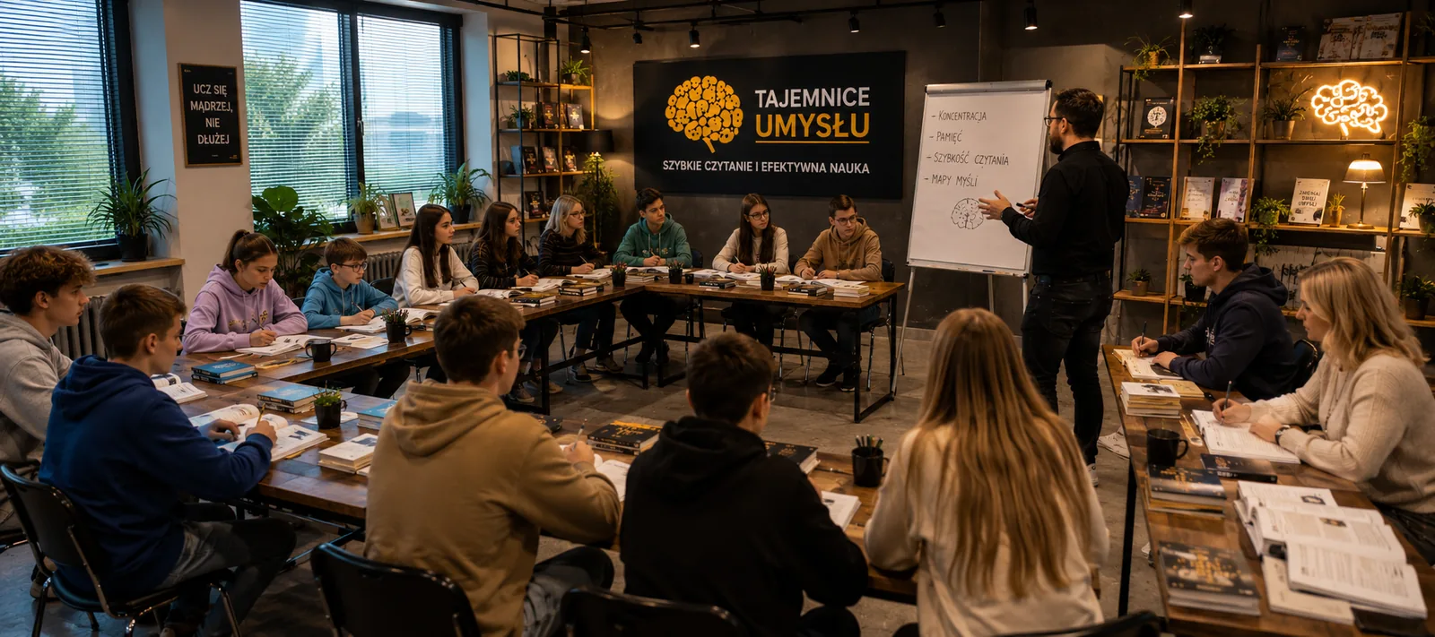 Szybkie czytanie dla uczniów i studentów &ndash; zajęcia grupowe Tajemnice Umysłu